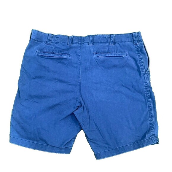 True Nation Men's Stretch Flat Front Chino  Blue Shorts Size 44 9" Big & Tall - Picture 6 of 8